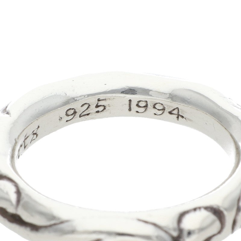 Chrome Hearts SCRL BAND 925 Silver Ring Size ONE SIZE