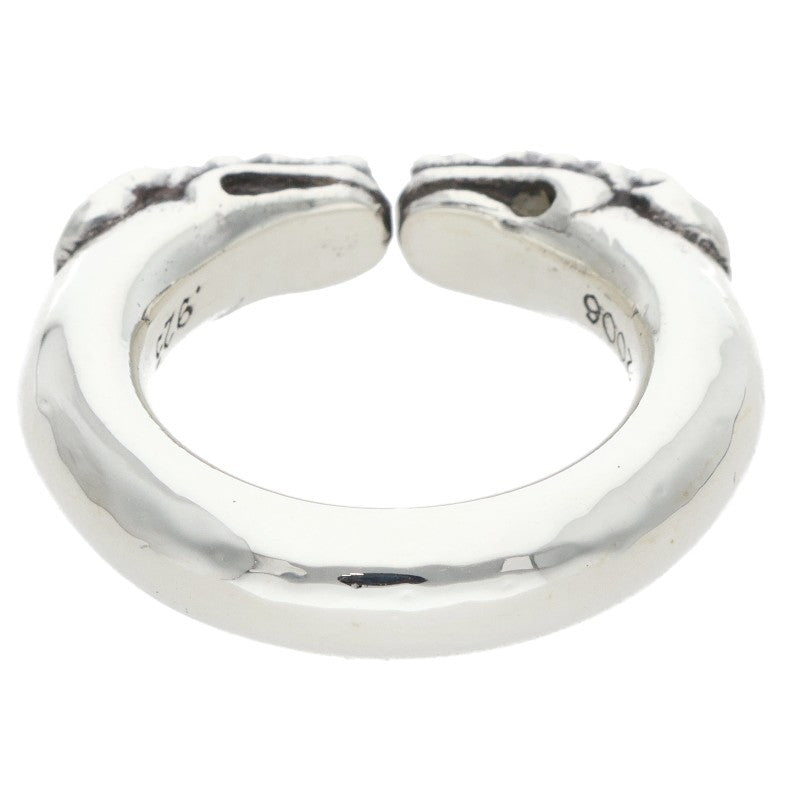 Chrome Hearts DOUBLE DOG 925 Silver Ring Size ONE SIZE
