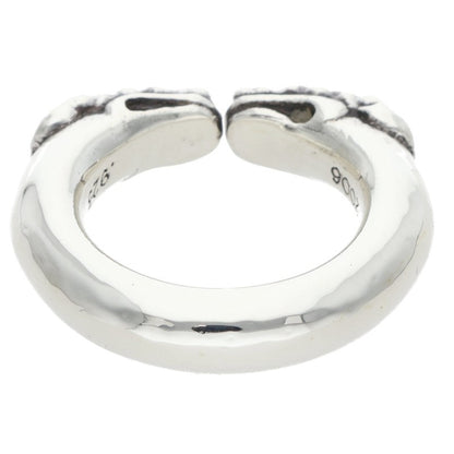 Chrome Hearts DOUBLE DOG 925 Silver Ring Size ONE SIZE