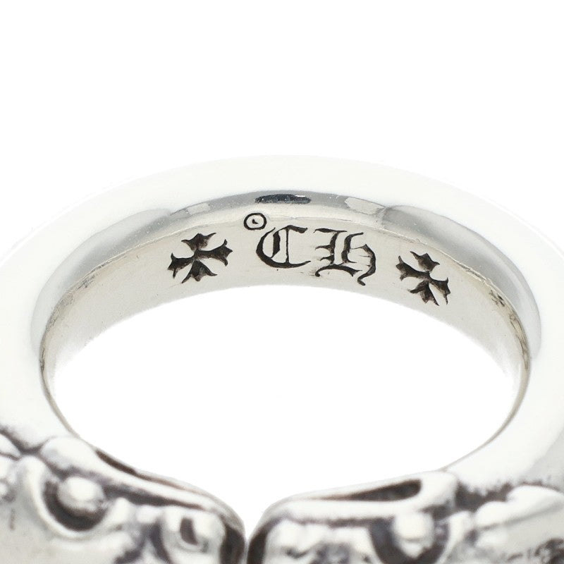 Chrome Hearts DOUBLE DOG 925 Silver Ring Size ONE SIZE