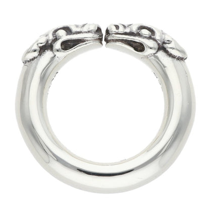Chrome Hearts DOUBLE DOG 925 Silver Ring Size ONE SIZE