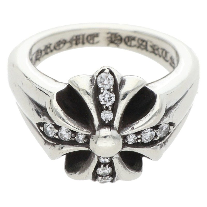 Chrome Hearts CUTOUT CH PLS SML P Silver Ring Size ONE SIZE
