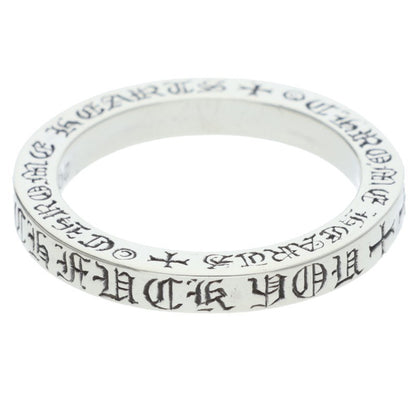 Chrome Hearts 3mm Spacer Fuck You Silver Ring Size ONE SIZE