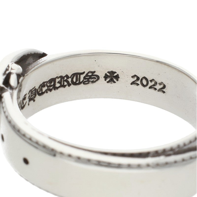Chrome Hearts BELTED OVAL SML Silver Ring Size 18.5
