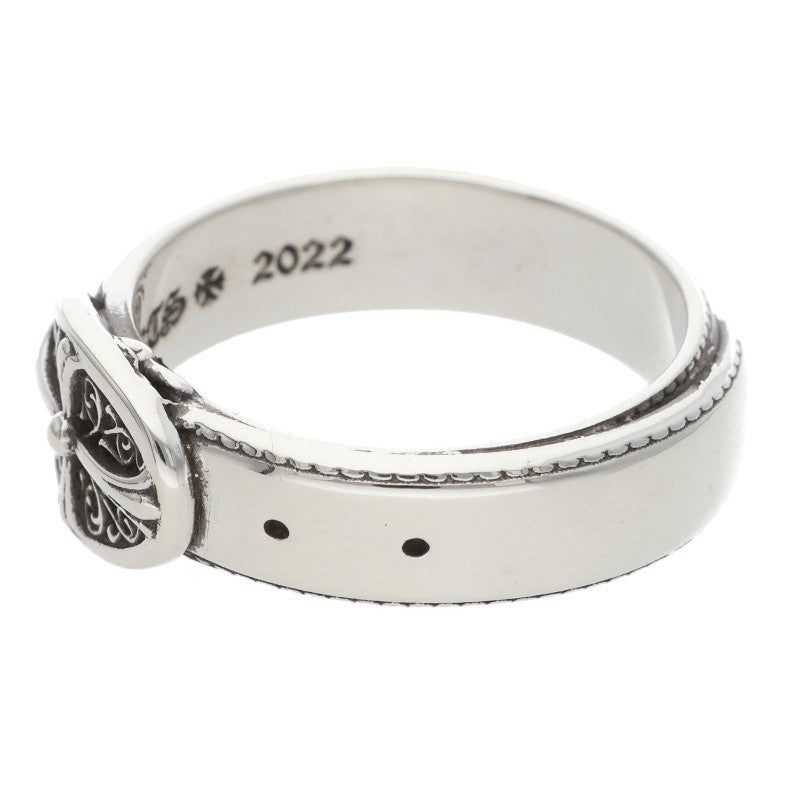 Chrome Hearts BELTED OVAL SML Silver Ring Size 18.5