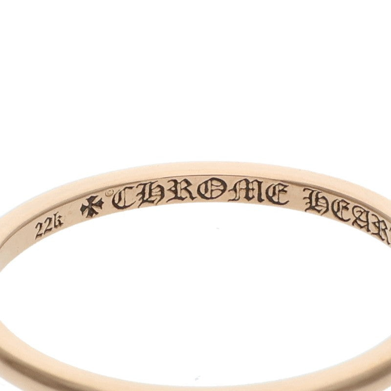 Chrome Hearts WEDDING ROUND PLAIN 22K Ring Size 15.5