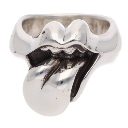 Chrome Hearts LIP TONGUE-MD 925 Silver Ring Size ONE SIZE