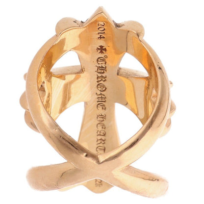 Chrome Hearts 22K Sapphire Infinity Cross Ring Size JP 14