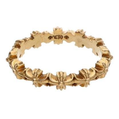 Chrome Hearts 22K Tiny E CH Plus Band Gold Ring Size 11.5