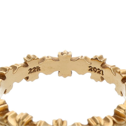 Chrome Hearts 22K Tiny E CH Plus Band Gold Ring Size 11.5