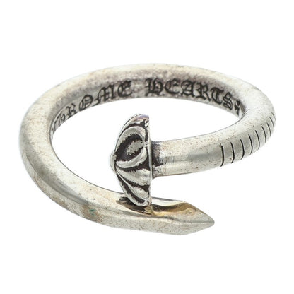 Chrome Hearts 925 NAIL CRSBALL Silver Ring Size 12.5