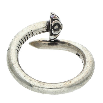 Chrome Hearts 925 NAIL CRSBALL Silver Ring Size 12.5