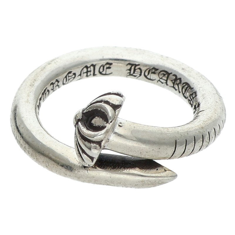 Chrome Hearts 925 NAIL CRSBALL Silver Ring Size 6.5