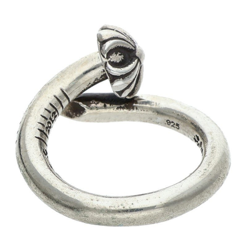 Chrome Hearts 925 NAIL CRSBALL Silver Ring Size 6.5