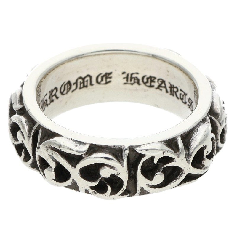 Chrome Hearts Eternity Vine Band Silver Ring Size 15.5