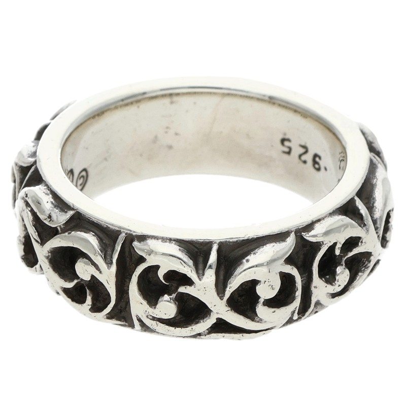 Chrome Hearts Eternity Vine Band Silver Ring Size 15.5