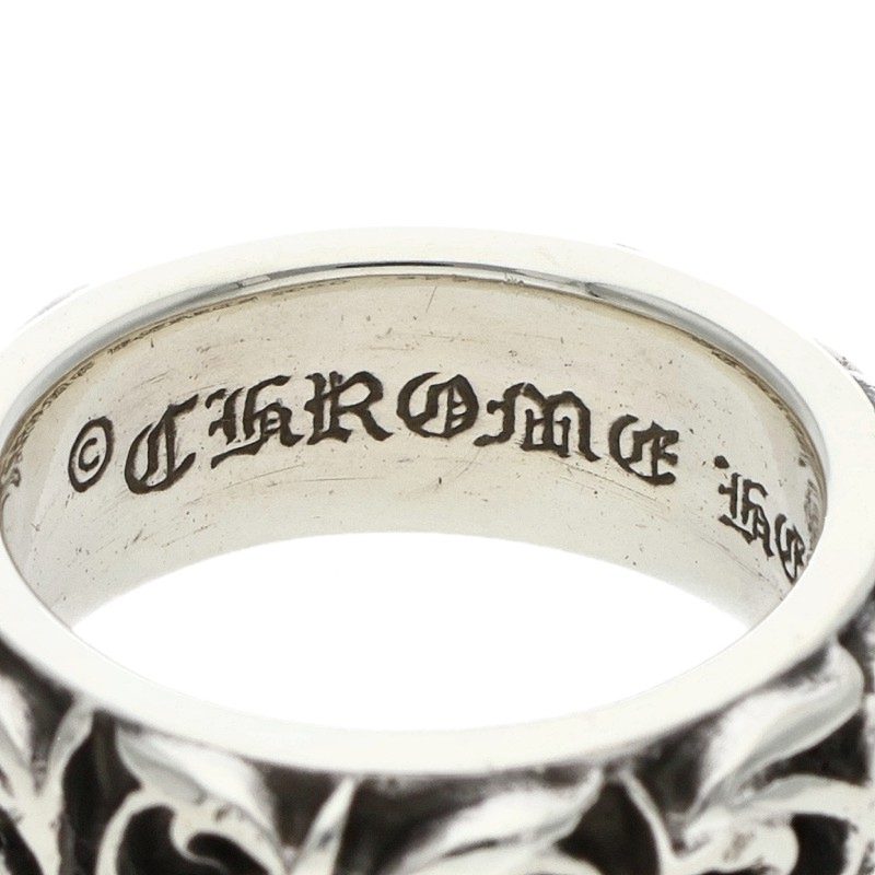 Chrome Hearts Eternity Vine Band Silver Ring Size 15.5
