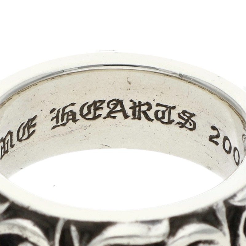 Chrome Hearts Eternity Vine Band Silver Ring Size 15.5