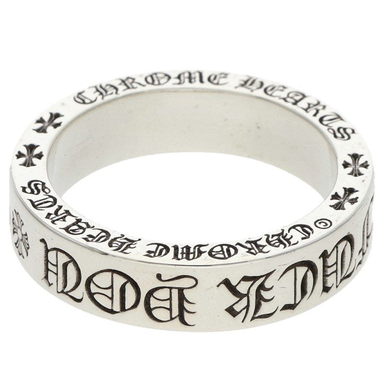 Chrome Hearts 6mm Spacer FUCKYOU Silver Ring Size 22.5
