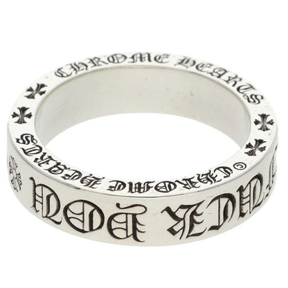 Chrome Hearts 6mm Spacer FUCKYOU Silver Ring Size 22.5