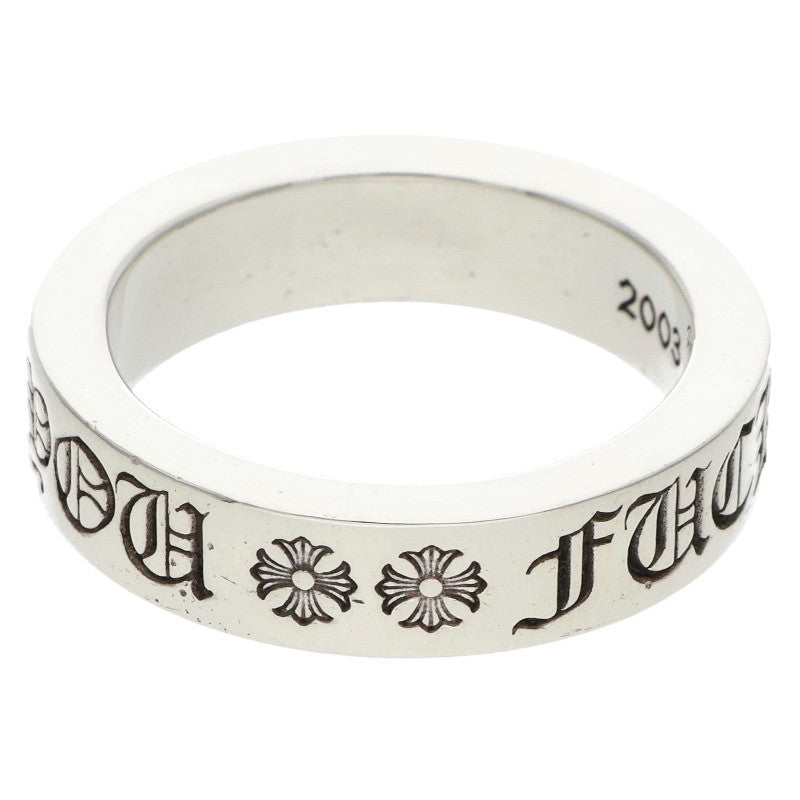 Chrome Hearts 6mm Spacer FUCKYOU Silver Ring Size 22.5