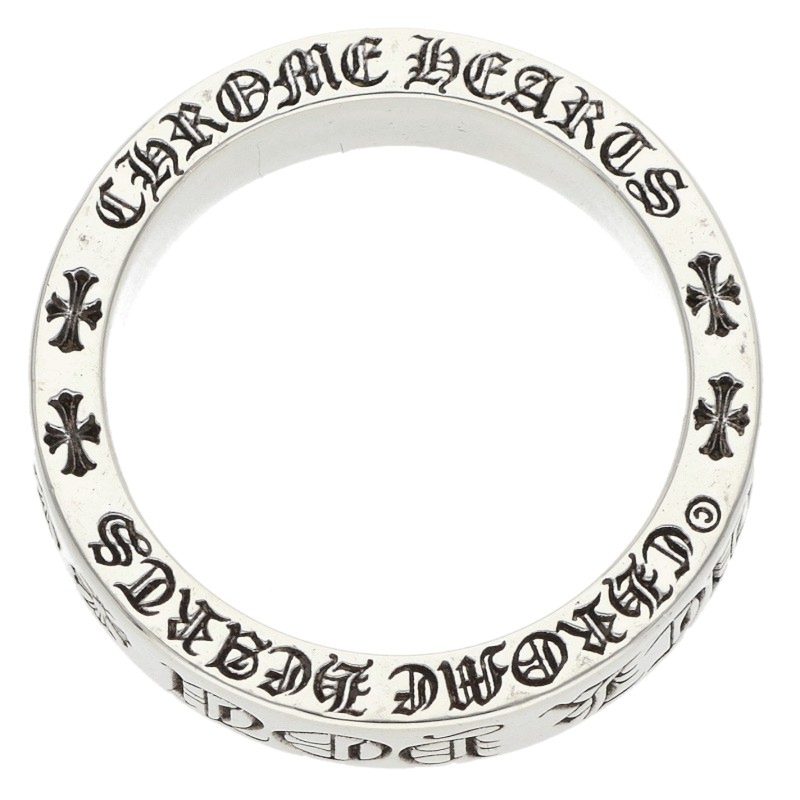 Chrome Hearts 6mm Spacer FUCKYOU Silver Ring Size 22.5