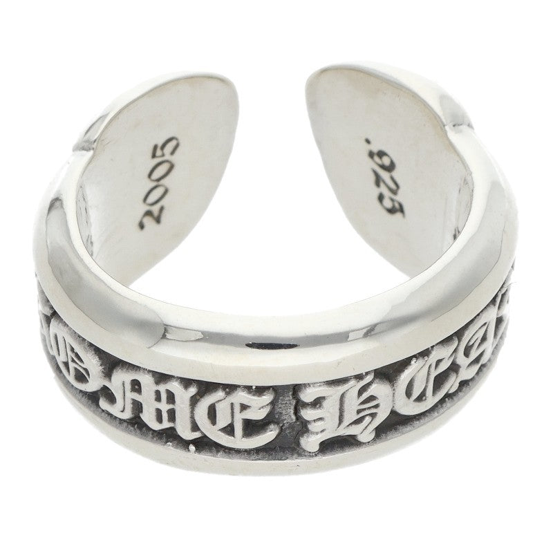 Chrome Hearts Small Scroll Label Silver Ring Size ONE SIZE