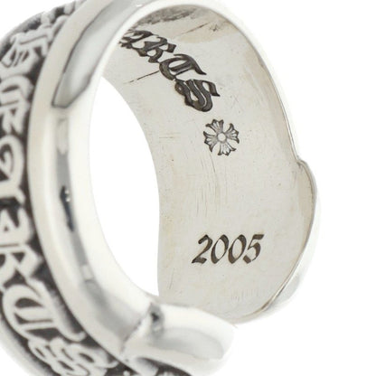 Chrome Hearts Small Scroll Label Silver Ring Size ONE SIZE