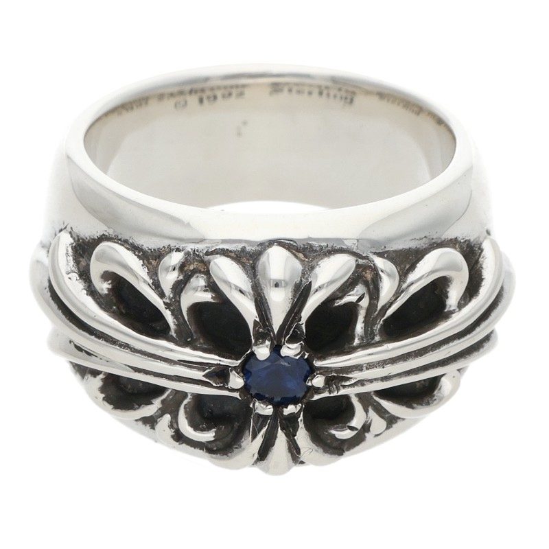 Chrome Hearts Floral Cross 1 Silver Ring Size ONE SIZE