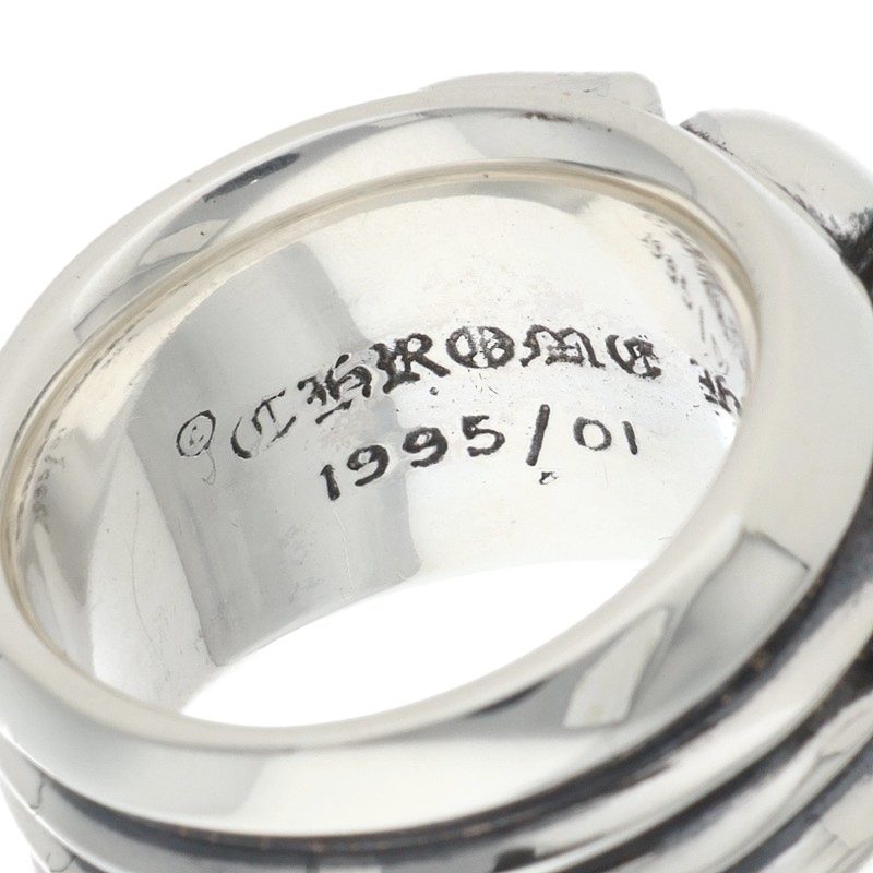 Chrome Hearts Dagger Heart Silver Ring Size ONE SIZE