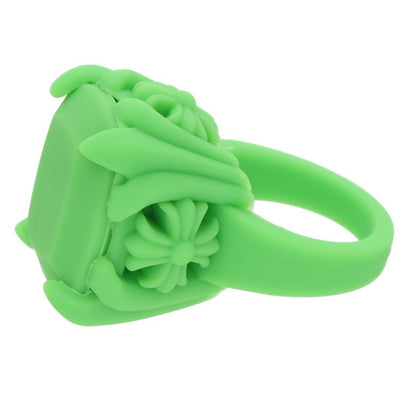 Chrome Hearts COCL&TAIL PLSTC Green Ring Size ONE SIZE