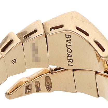 BVLGARI Serpenti Viper Top Diamond Coil Ring Size JP 13