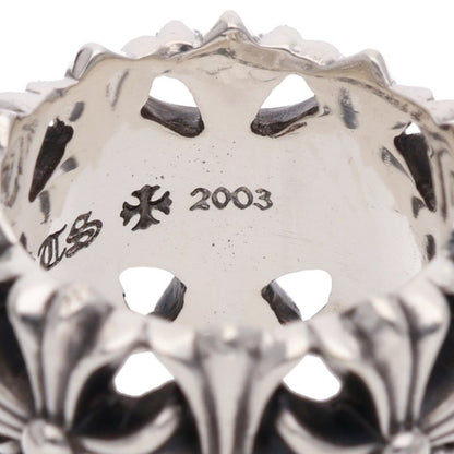 Chrome Hearts 925 Silver Cemetery Cross Ring Size JP 18.5