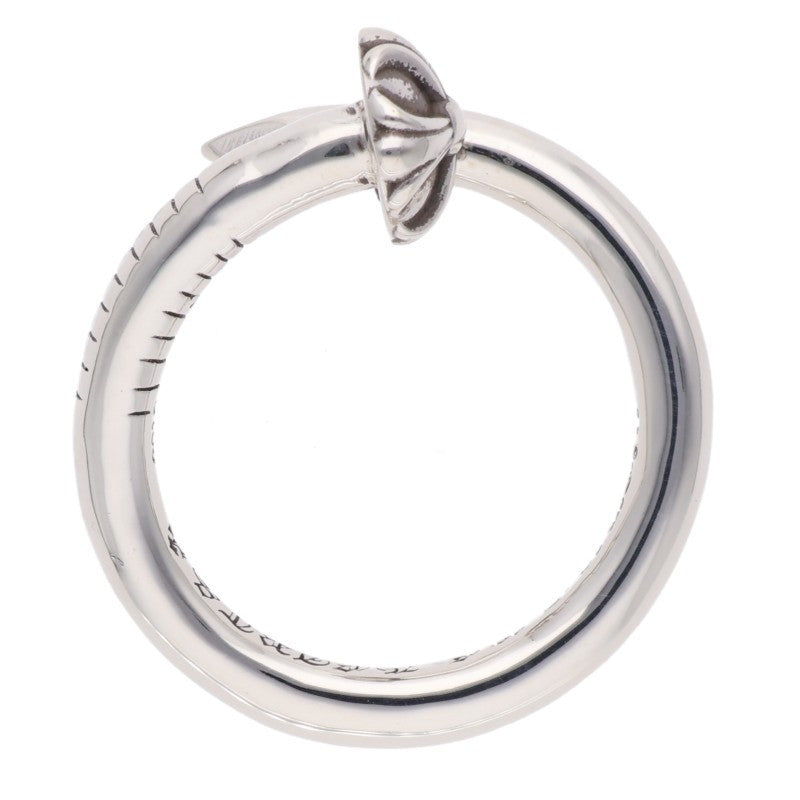 Chrome Hearts 925 NAIL CRSBALL Silver Ring Size 16.5