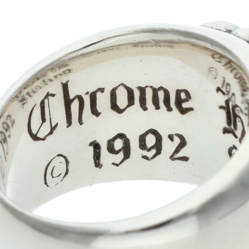 Chrome Hearts FLRL CRS Floral Silver Ring Size ONE SIZE