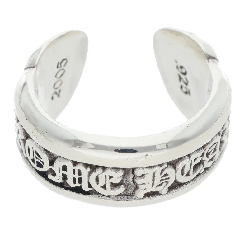Chrome Hearts SM SCROLL LABEL 925 Silver Ring Size ONE SIZE