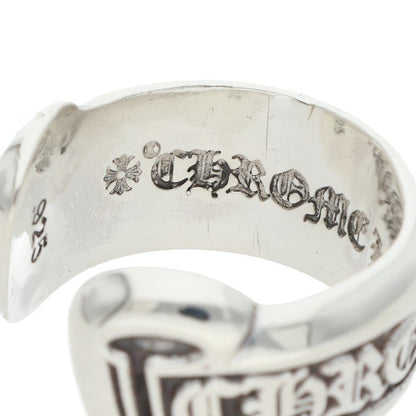 Chrome Hearts SM SCROLL LABEL 925 Silver Ring Size ONE SIZE
