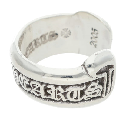 Chrome Hearts SM SCROLL LABEL 925 Silver Ring Size ONE SIZE