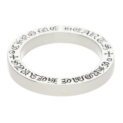 Chrome Hearts 3mm Spacer Plain 925 Silver Ring Size ONE SIZE