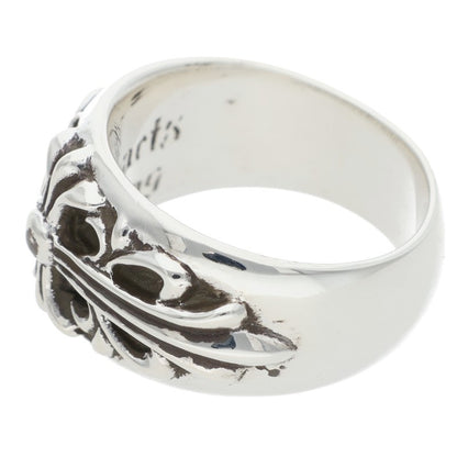 Chrome Hearts FLRL CRS Floral Cross Silver Ring Size 18.5
