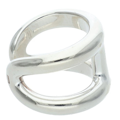 HERMES Osmose GM 925 Silver Ring Size 53