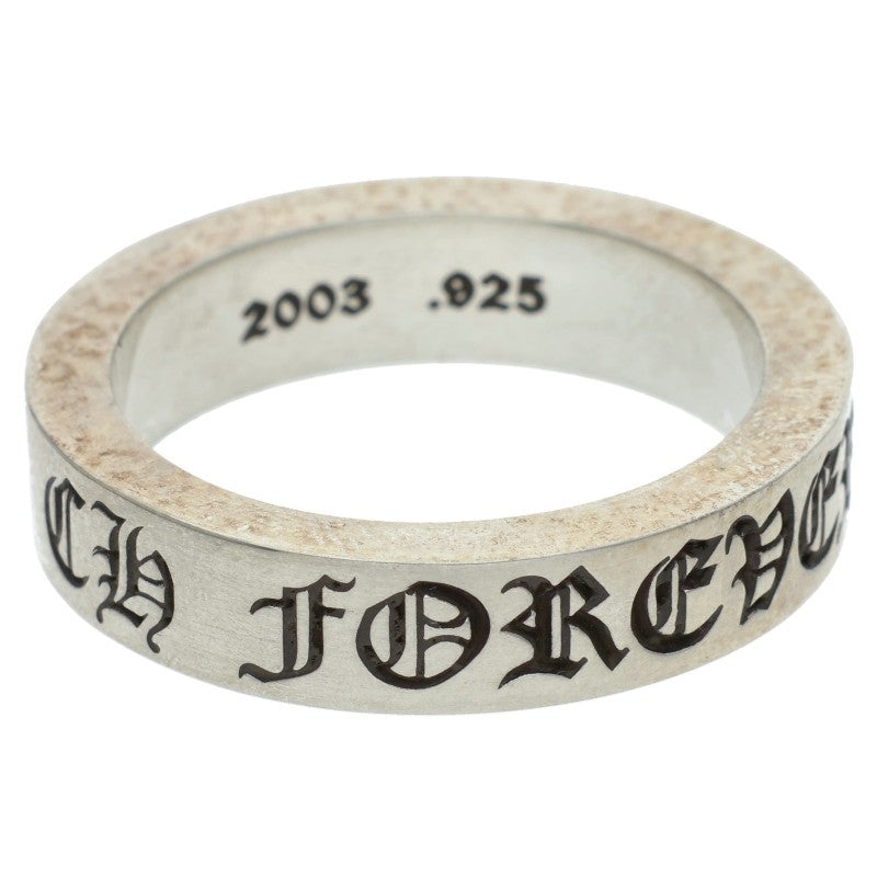 Chrome Hearts 925 6mm Spacer Forever Silver Ring Size 26.5