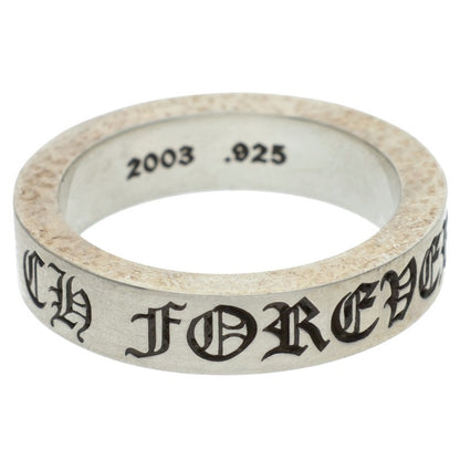 Chrome Hearts 925 6mm Spacer Forever Silver Ring Size 26.5