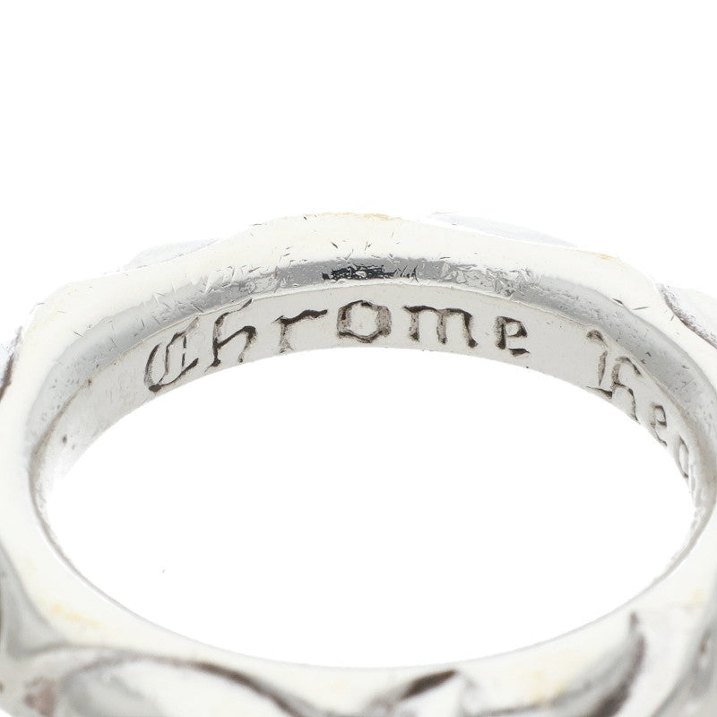 Chrome Hearts SCRL BAND 925 Silver Ring Size ONE SIZE
