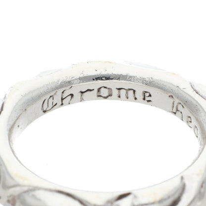 Chrome Hearts SCRL BAND 925 Silver Ring Size ONE SIZE