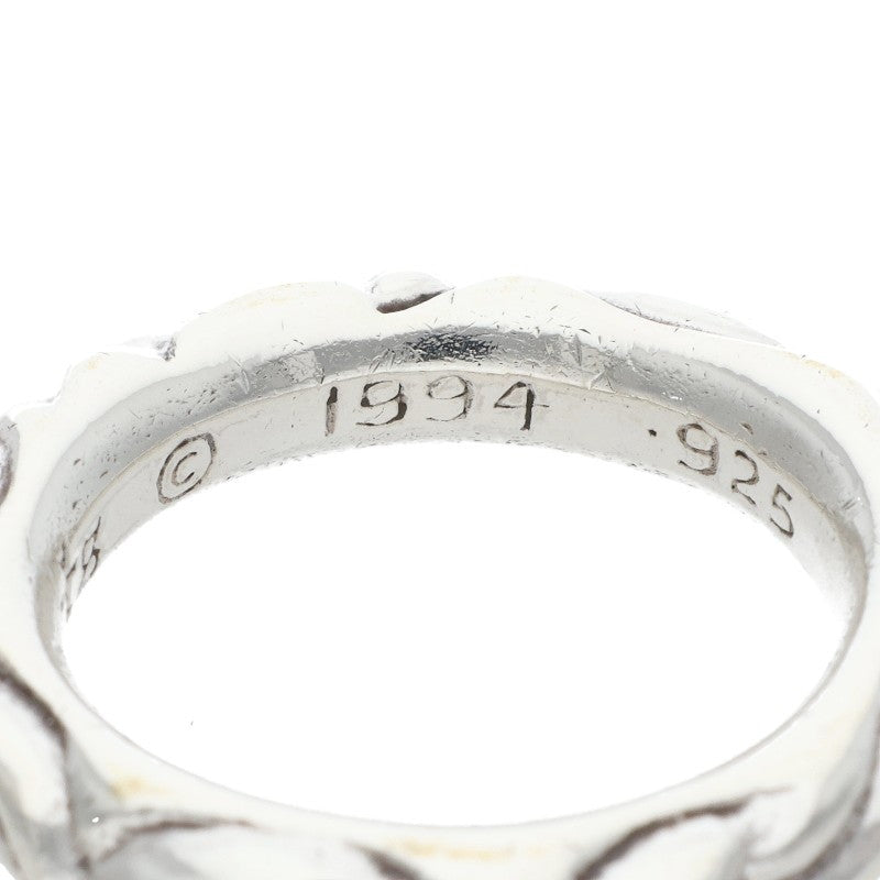 Chrome Hearts SCRL BAND 925 Silver Ring Size ONE SIZE
