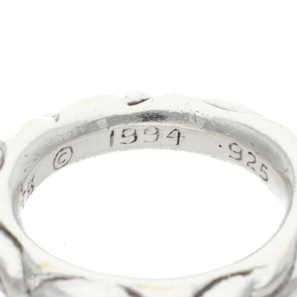 Chrome Hearts SCRL BAND 925 Silver Ring Size ONE SIZE