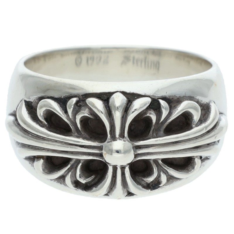 Chrome Hearts FLRL CRS Floral Silver Ring Size ONE SIZE