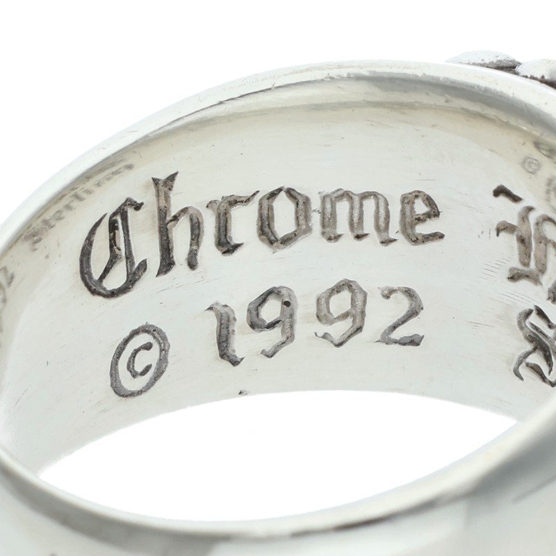 Chrome Hearts FLRL CRS Floral Silver Ring Size ONE SIZE