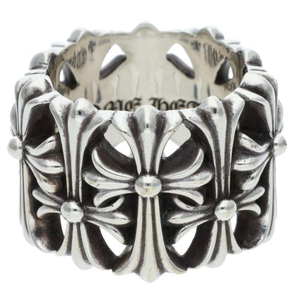 Chrome Hearts CEMETERY Cross Silver Ring Size JP 23.5